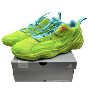 Adidas Exhibit A Neon Green Lime Basketball Sneaker Shoes - Men's Size 13 RARE